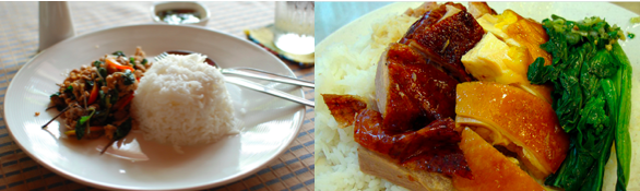 港式豬排飯 VS 泰國豬肉碎飯 移民泰國:香港VS曼谷物價比較